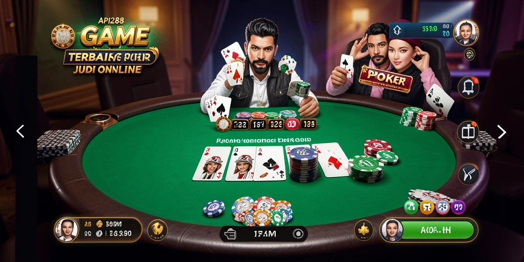Tampilan menarik dari gameplay Poker di API288.