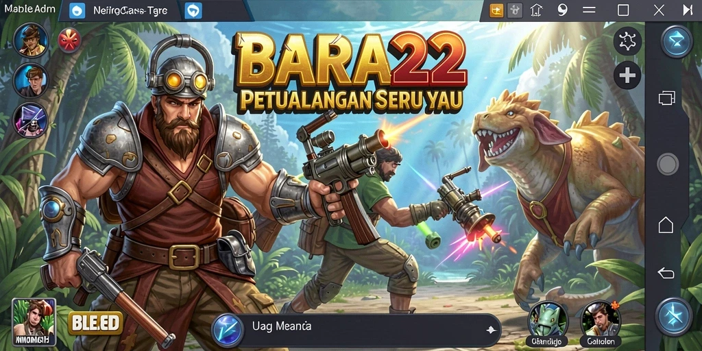 Screenshot BARA22 menampilkan gameplay petualangan yang mendebarkan.