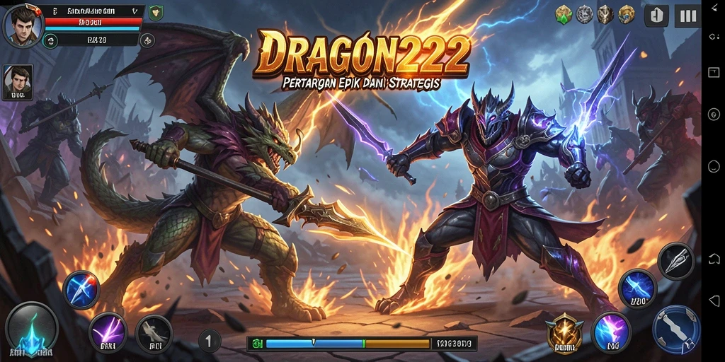 Tampilan gameplay seru di DRAGON222 dengan aksi pertarungan yang mendebarkan.