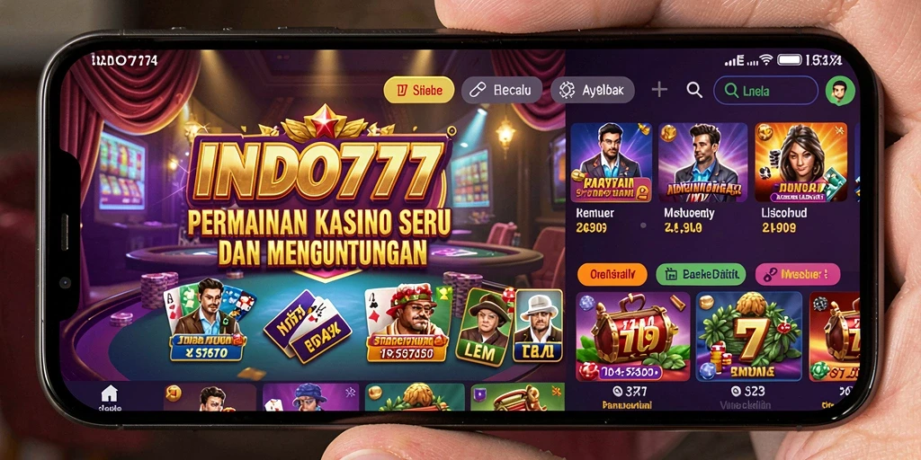 Tampilan aksi mendebarkan dalam permainan Kasino INDO777.