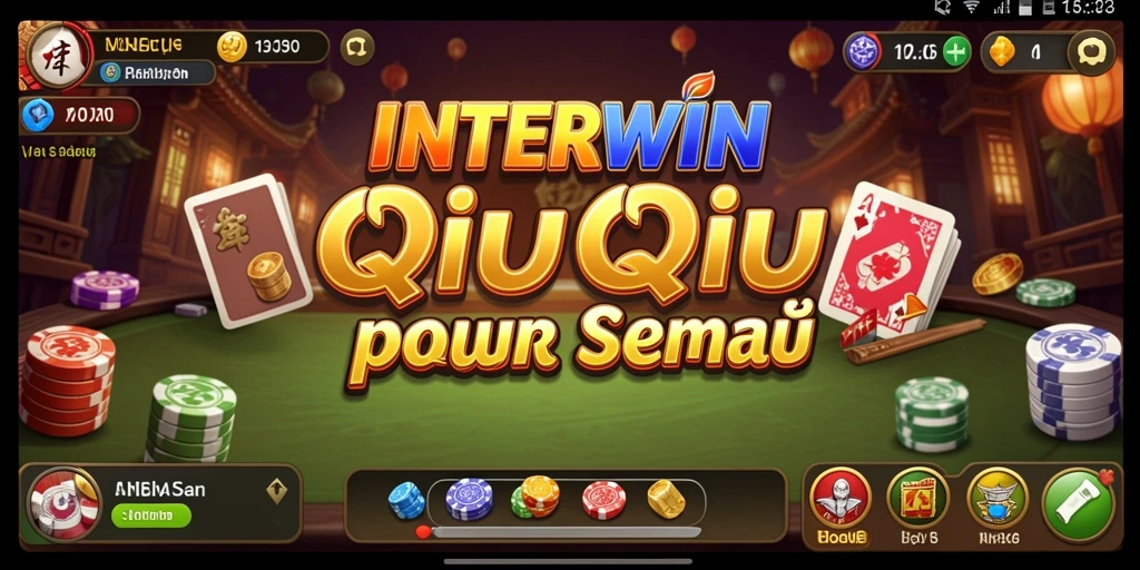 Tampilan gameplay INTERWIN yang seru dan penuh strategi QiuQiu.
