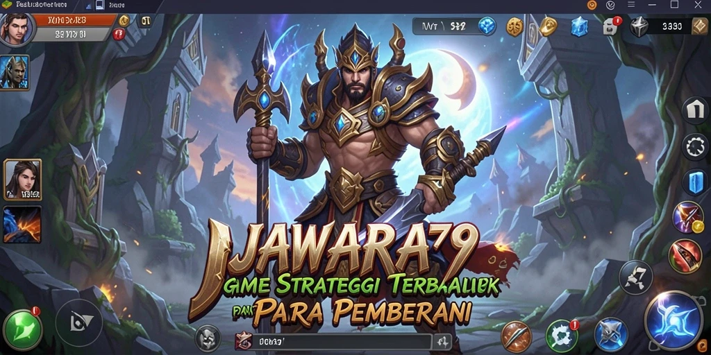 Screenshot gameplay JAWARA79 yang menunjukkan strategi pertempuran yang intens.