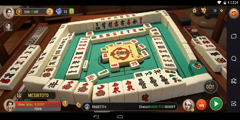 Tampilan gameplay Mahjong yang menarik dan menantang di MESIRTOTO.