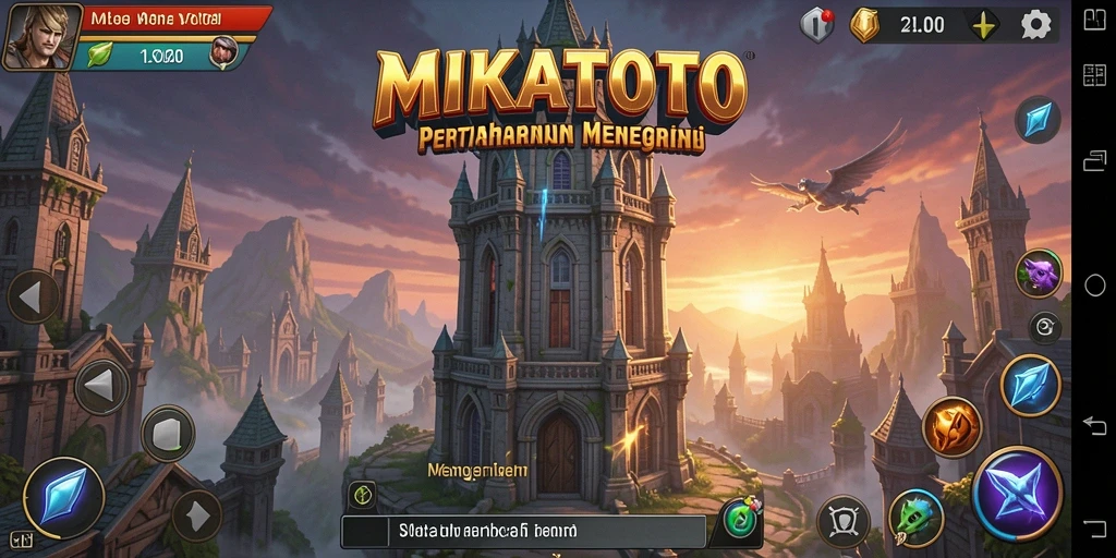 Screenshot MIKATOTO menunjukkan aksi seru dalam permainan Tower Defense.
