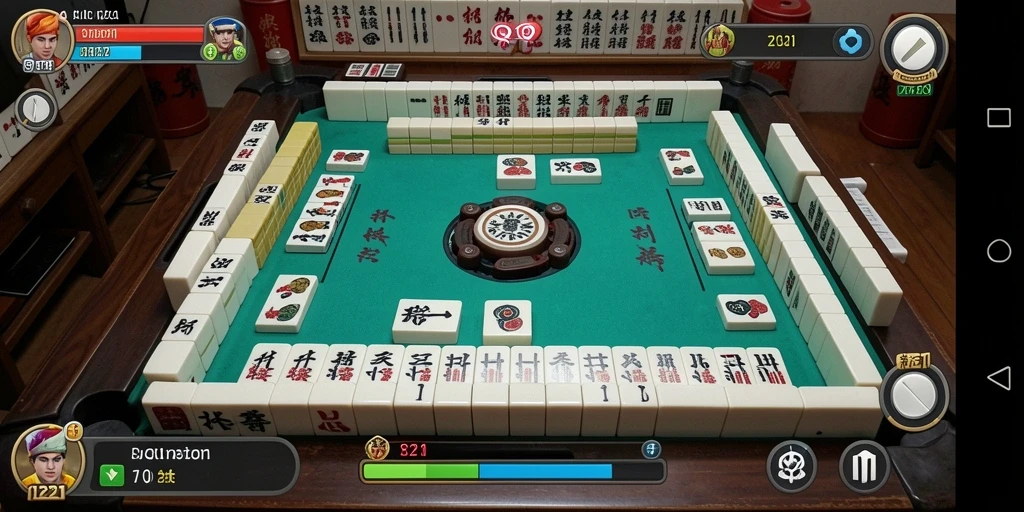 Gameplay seru QQ1221 yang menampilkan tantangan Mahjong.