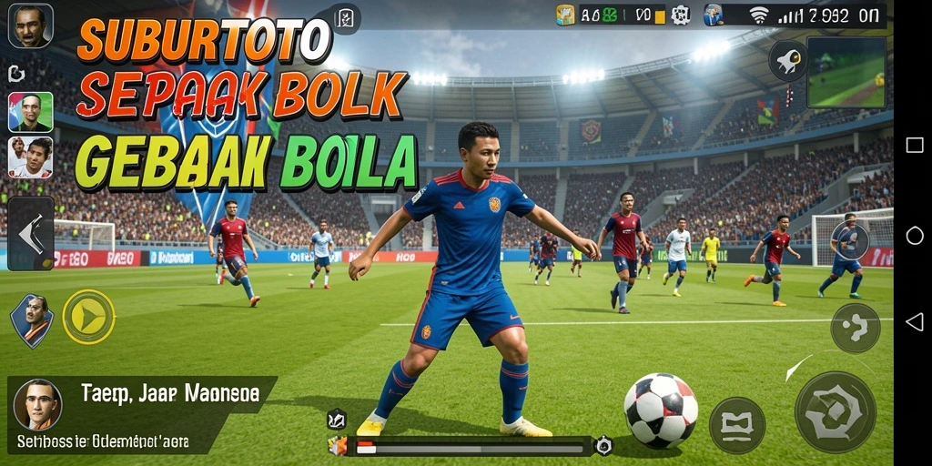 Tangkapan layar SUBURTOTO menampilkan pertandingan sepak bola yang mendebarkan.
