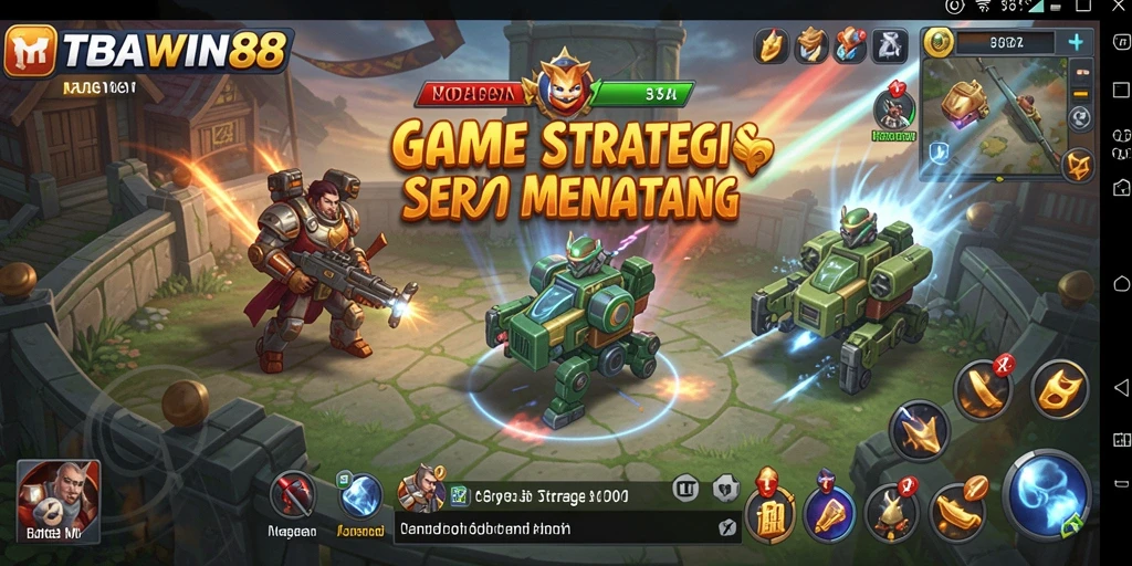 Screenshot gameplay TOBAWIN88 menunjukkan aksi strategi yang mendebarkan.