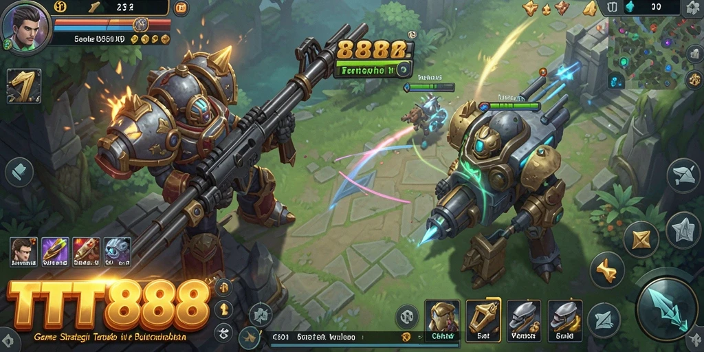 Tampilan gameplay TTT888 yang seru dan strategis.