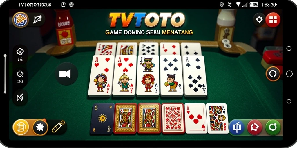 Tangkapan layar menunjukkan gameplay seru dari TVTOTO.