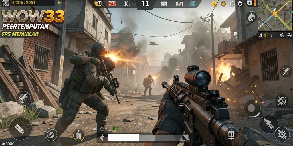 Screenshot menampilkan pertempuran seru di MAP WOW33.